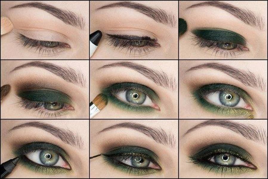 Вечерний макияж к зеленым глазам смоки thumbnail